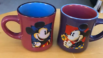 2 Vintage Disney Mickey & Minnie Mouse Mug Disneyland Disney Parks • $10.50