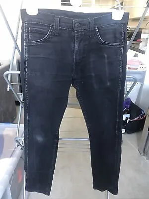 £9.99 • Buy Mens LEVI'S 519 Black Denim Slim Skinny Jeans W30 L28 Have Some Light Marks!!