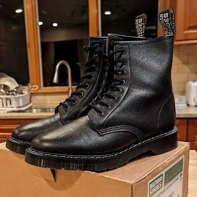 Vegetarian Shoes Boulder Boots Black Vegan Leather Mens 9 US NEW Free Shipping • $125