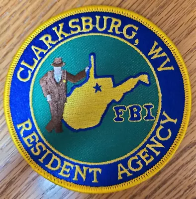 FBI CLARKSBURG WEST VIRGINIA Green Background POLICE PATCH • $17.08