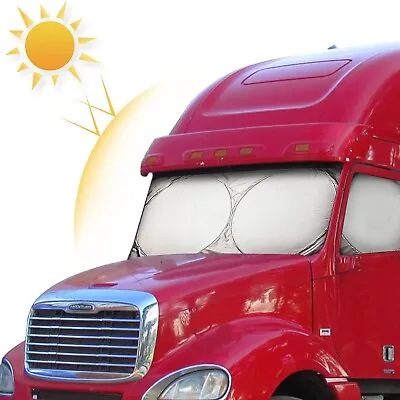 For Cascadia Semi Truck Large Windshield Sun Shade Side Window UV Block Cover • $23.03