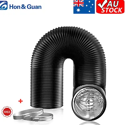 Hon&Guan 4 -8  Inch Aluminium Ducting Flexible Pipe Hose Exhaust Duct Inline Fan • $33.20