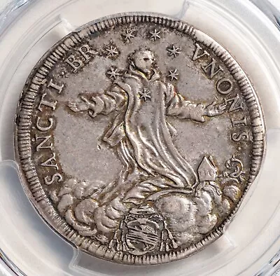 1689 Vatican Pope Alexander VIII. Beautiful Silver Testone Coin. PCGS AU-55! • $760.75