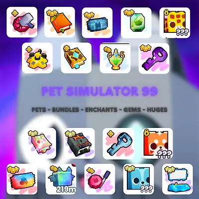 Pet Simulator 99 - PS99 - PETS - GEMS - HUGES - ENCHANTS - CHARMS - ITEMS • $0.99