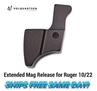 Volquartsen Extended Magazine Release For 10/22 & 10/22 Magnum Black # VC10MR-B • $19.84