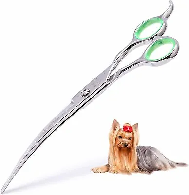 LovinPet Pet Grooming Scissors Professional Dog Grooming Shears Curved Scissors • $16.99
