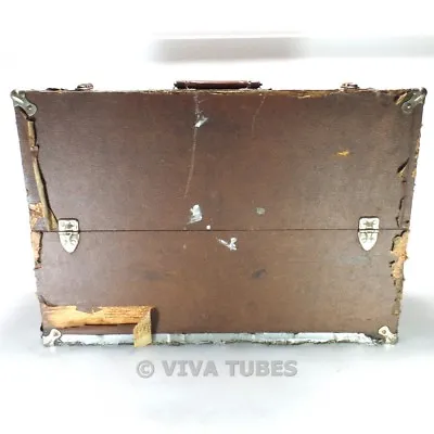 $49.95 • Buy Large, Brown, Carry-All, Vintage Radio TV Vacuum Tube Valve Caddy Carrying Case