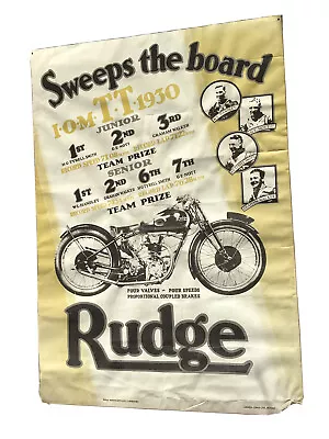 £40 • Buy Rudge Isle Of Man TT Racing 1930 Poster Original