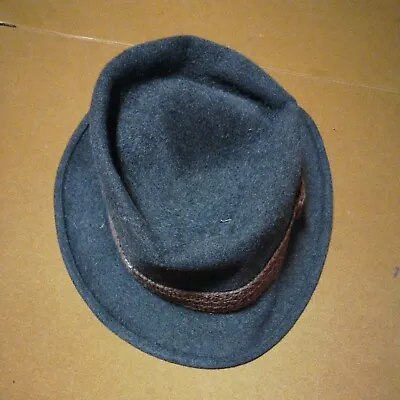 Vintage 60’s Penny's Marathon Fedora Hat Size 7 1/8 Brown Free Shipping • $18