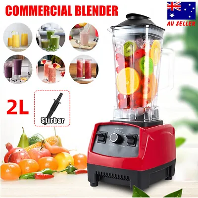 2L Commercial Blender Smoothie Mixer Food Processor Fruit Juicer Ice Crush Maker • $46.85