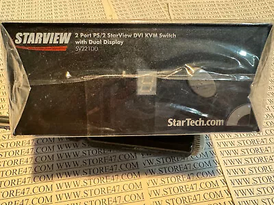 BRAND NEW Starview SV221DD 2-port KVM DUAL MONITOR  SWITCH • $25