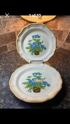 Vintage 1970’s Set Of 2 Mikasa Garden Club “ Bells Of Blue” #402 Salad Plates • $21.71