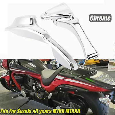 Chrome Rear Frame Fairing Body Covers Trim For Suzuki All Years Boulevard M109R • $31.33