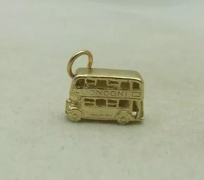 3d 9 Carat Gold Routmaster London Bus Charm • £117