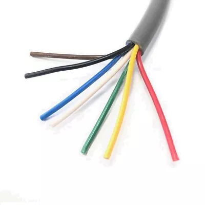 £3.69 • Buy 7 Core Grey Cable - 6 X 1.5mm² & 1 X 2.5mm² Round Trailer Cable - 12S Compliant