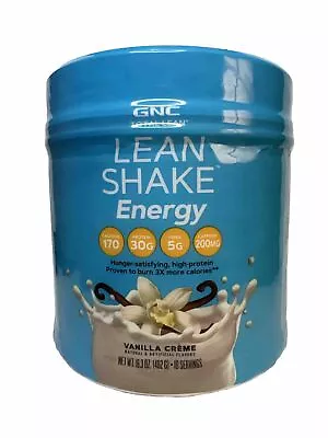 GNC Total Lean Shake Energy Vanilla Creme Powder 16.3 Oz 10 Servings  06/10/2024 • $27.99