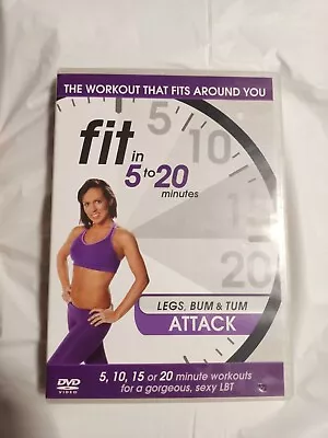 £9.47 • Buy Fit In 5 To 20 Minutes Legs Bum And Tum Attack DVD REGION 2 And 4 Free Shipping
