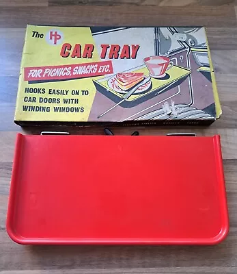 Vintage The HP Car Window Tray For PicnicsSnacks In Red • $39.83