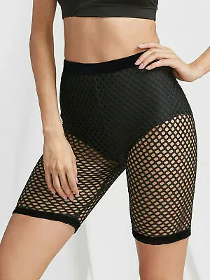 £7.99 • Buy New Womens Ladies Fishnet Net Netted Shorts Cycling Hot Pants Celeb Stretch Size