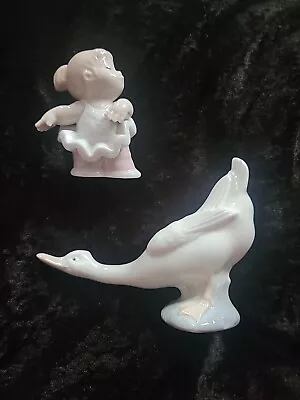 £5.50 • Buy Nao Figurines.Baby Ballerina And Goose.