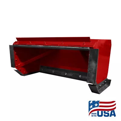 6' Skid Steer Snow Pusher Box/back Drag/bobcat/kubota/quick Attach/free Shipping • $2300