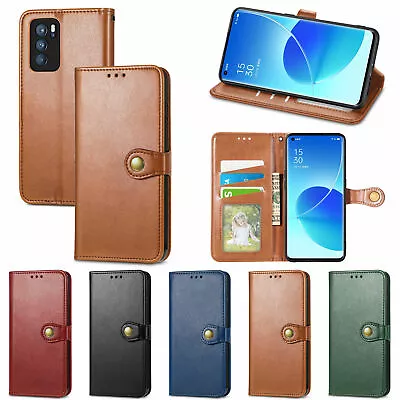 $12.27 • Buy Buckle Wallet Phone Case For OPPO A57 A83 A1 F15 A91 A9 F11 F9 F17 Pro A15 A31