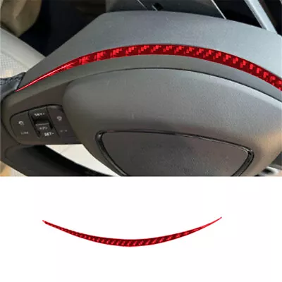 Red Carbon Fiber Steering Wheel Cover Trim Strip For Ford Mustang Mach-E • $14.52