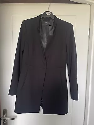 Zara Basic Blazer Black Size M NEW Never Worn Buttoned • £25