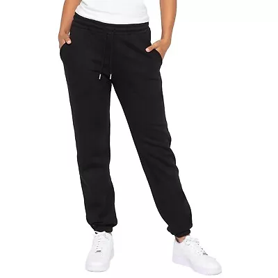 Womens Joggers Ladies Cuffed Casual Trousers Fleece Lounge Jogging Bottoms • £8.99