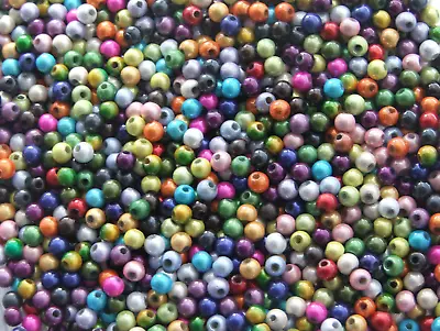 Miracle / Illusion Round Acrylic Beads 4mm To 20 Mm Jewellery Making & Crafts • £4.40