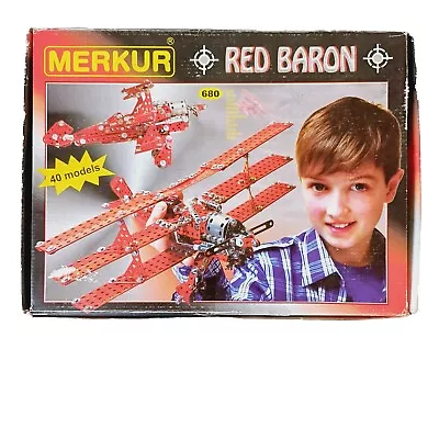 Metal Construction Set Merkur Red Baron Made In CZECH REPUBLIC • $97.15