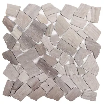 Mosaic Stone Tile Arctic Flat Pebbles Bathroom Shower Wall Floor Backsplash Gray • $4.40