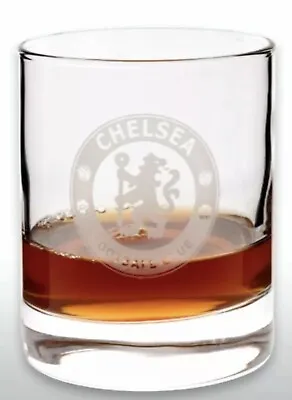 Chelsea FC Official Football Gift Whiskey/ Vodka/ Tumbler Glass • £12.95