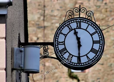 Photo 6x4 Clock Newtownards Outside A Funeral Parlour In Court Street. C2010 • $2.49