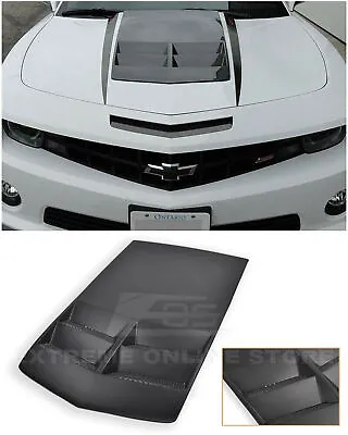 For 10-15 Camaro SS LS LT RS | ZL1 Style FiberGlass Heat Extractor Hood Insert • $229.99