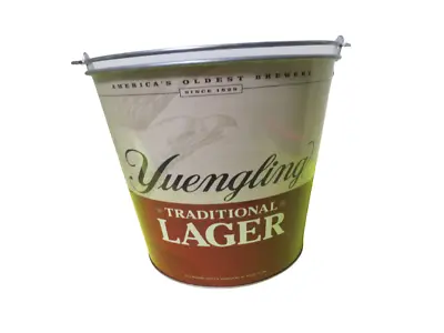 Yuengling Lager Tin Metal Ice Bucket 5 Qt Beer Cooler W/Handle • $11