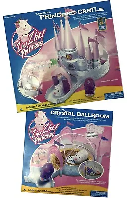 Zhu Zhu Magical Princess Castle & Magical Crystal Ballroom Playsets • £20