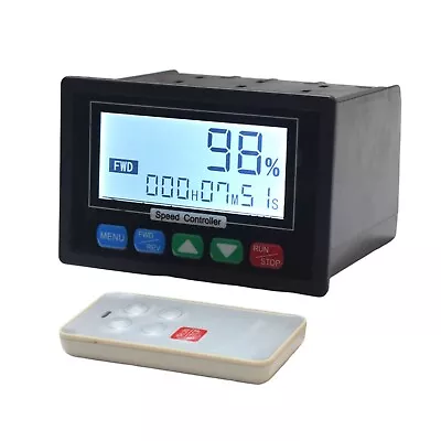 Digital LCD DC 10-55V PWM DC Motor Speed Controller With Remote Control • $23.88