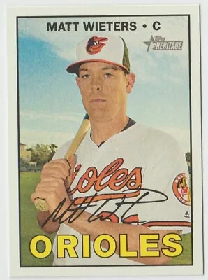 2016 Topps Heritage #546 Matt Wieters - Baltimore Orioles • $0.99