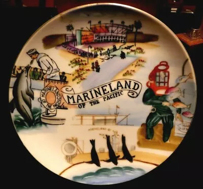 MARINELAND OF THE PACIFIC California Hand Painted Collectors Plate 8 1/4  #5935 • $27.50