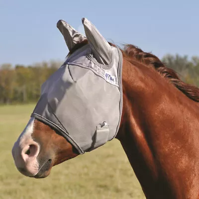 Cashel Crusader Standard Mule Arab Fly Mask With Ears Gray Cfmmase • $27