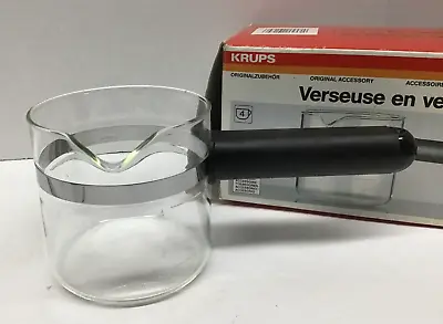 $14.99 • Buy Krups F027/A-42 Original Accessory Replacement Espresso Mini 4 Cup Glass Carafe