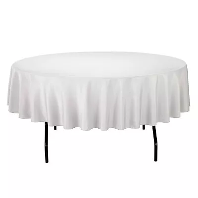 Tablecloth Round Seamless 96  Polyester By Broward Linens (Variety Of Colors) • $39.99