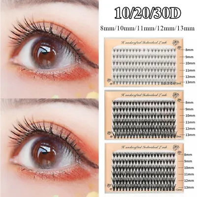 120 Bundles Eyelash Extension Faux Mink Eyelashes Individual Cluster Eye Lashes↷ • $3