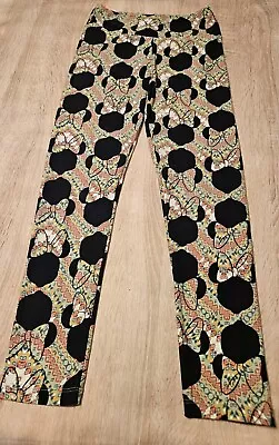 Lularoe Green Disney Minnie Mouse Leggings Size One Size • $6.90