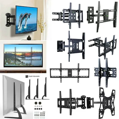 $29.98 • Buy Durable 22-80 Inch Full Motion/ Fixed TV Wall Mount Bracket/ Tabletop Base Stand