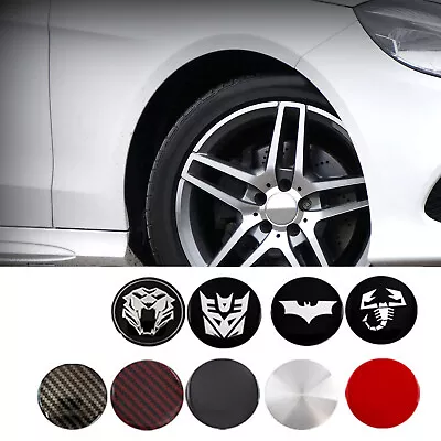 4Pcs 56mm New Car Wheel Center Hub Cap Sticker Emblem Badge Decal Glossy • $9.90