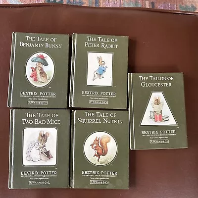 5 Vintage Beatrix Potter 1987 Hardback F. Warne & Co. Books Good Condition • $30