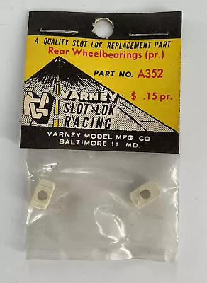 VARNEY Slot Lok Racing - Rear Wheelbearings (pr) A352 - Vintage NOS New Old • $14.95