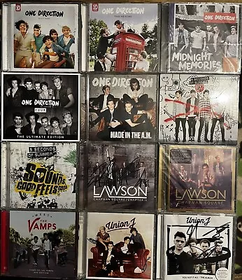 One Direction 5 Seconds Of Summer The Vamps Union J (signed) Lawson 15 Cds • £10